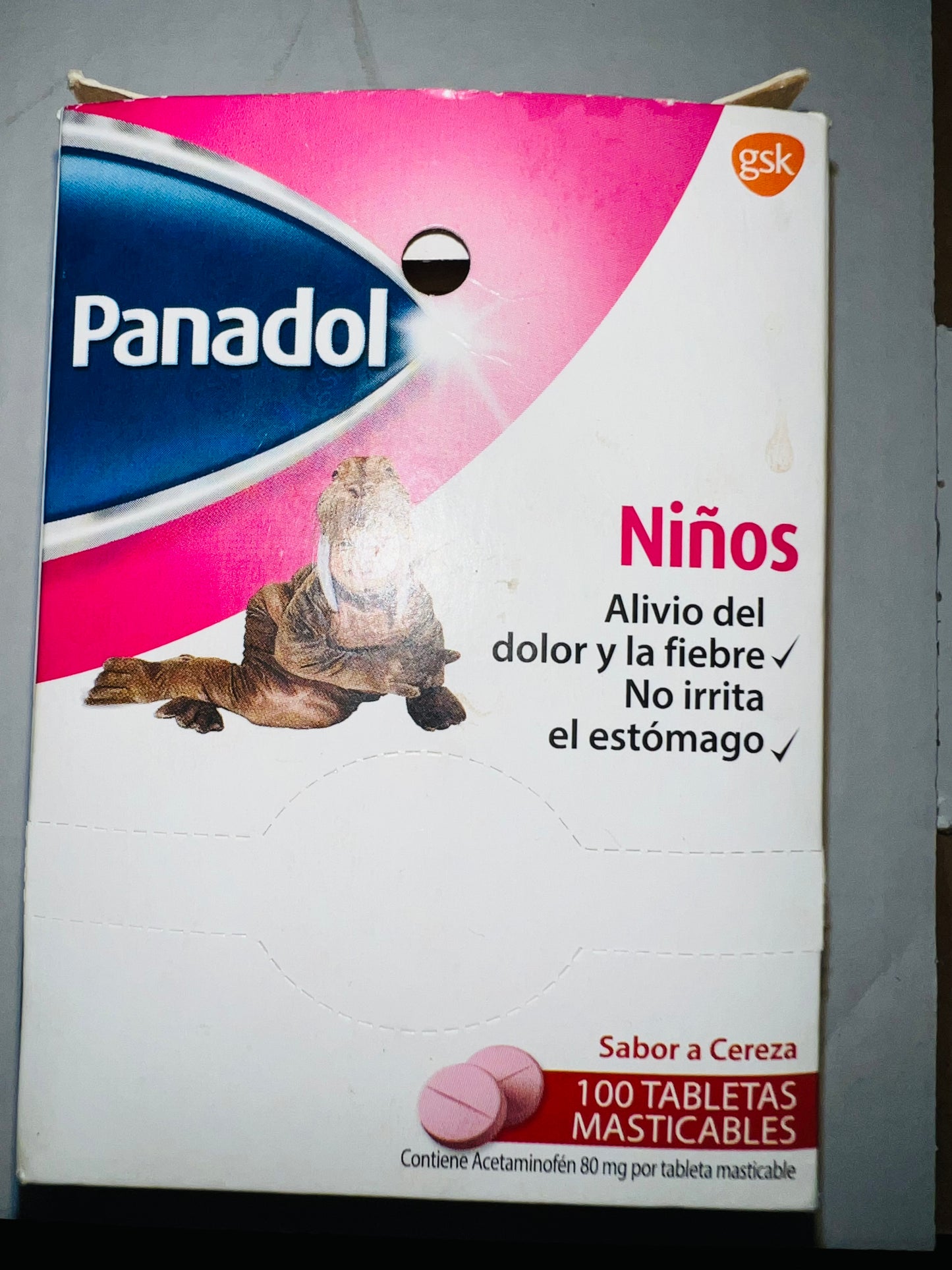 Panadol de niño 4 pastias