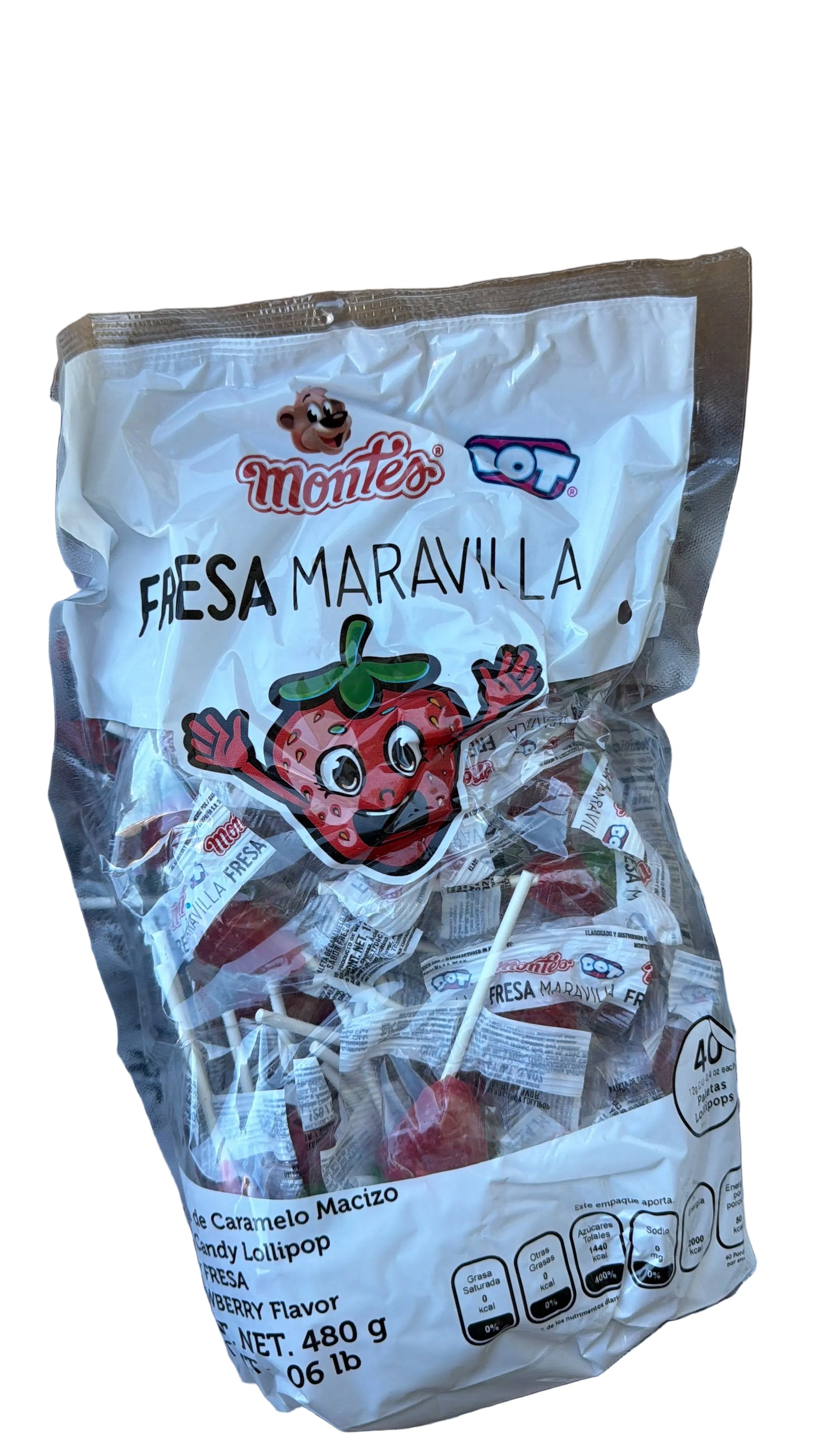 Paletas de fresa